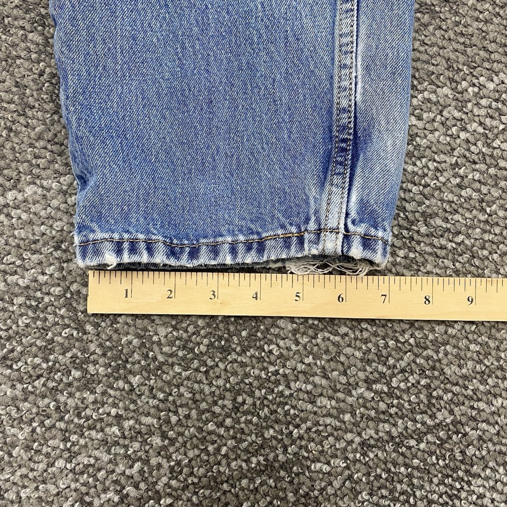 VTG Levis 560 Jeans‎ Mens 32x34 Blue Comfort Fit Tapered Leg distressed - Picture 8 of 16